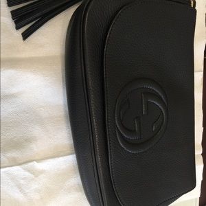 Gucci soho crossbody chain strap medium black